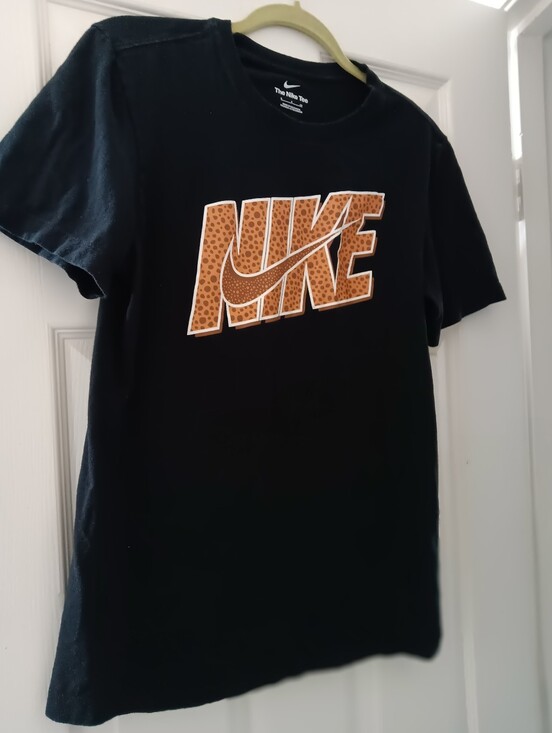 Nike Other - Nike The Nike Tee - Black with Orange Logo Size S